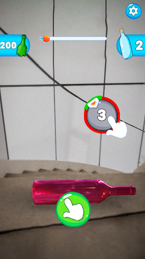 Bottle on Stairs: Rolling Down Bottle on Stairs: Rolling Down